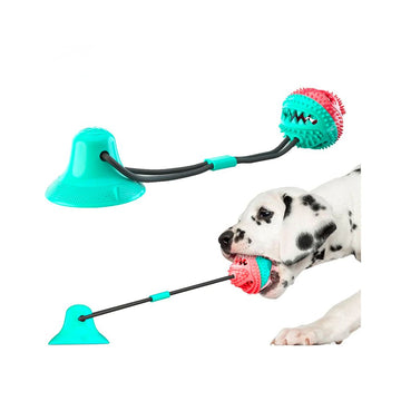 Rope Dispensing Ball with Suction Cup Pet Toy